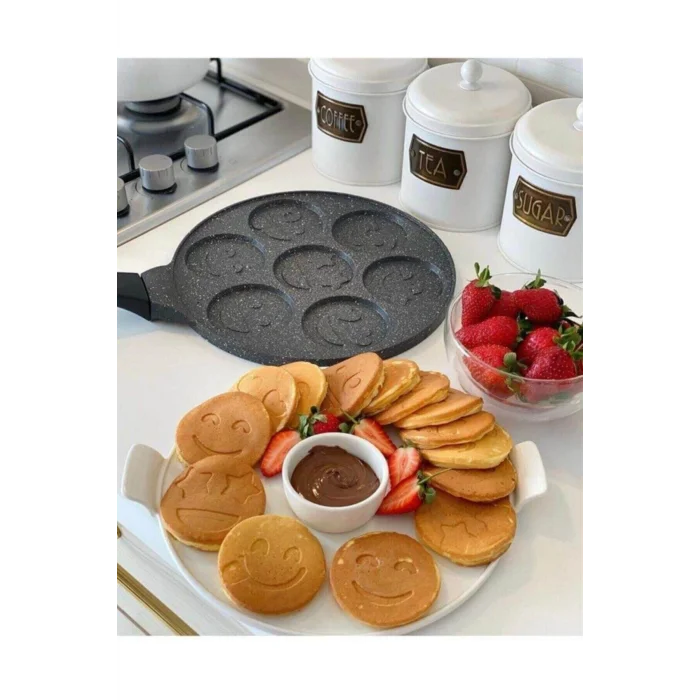 Gülenyüz Premium Granit Krep & Pankek Tava – 28 cm Döküm