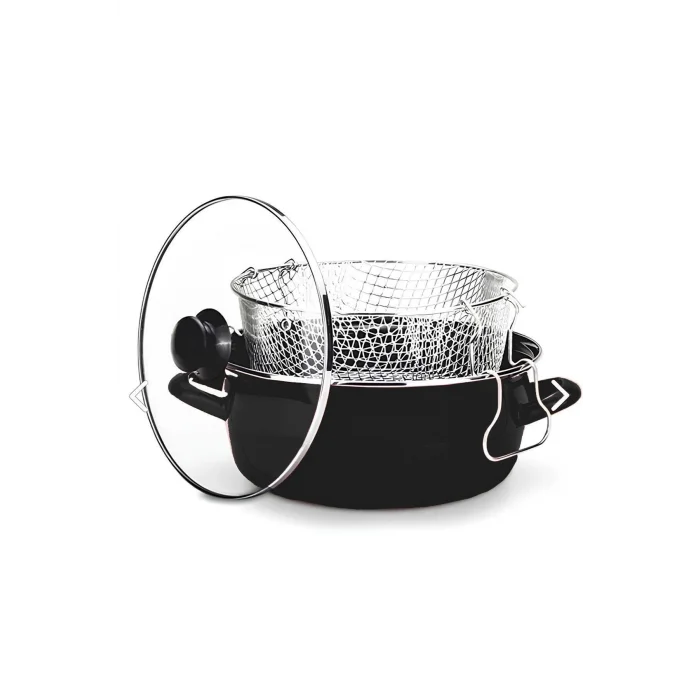 Emaye Kızartma Tenceresi 22 Cm 4,5 Lt