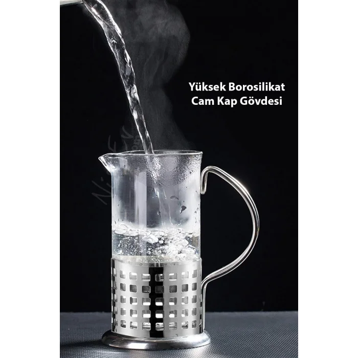 French Press - Filtre Kahve Ve Bitki Çayı Demliği 350 ml