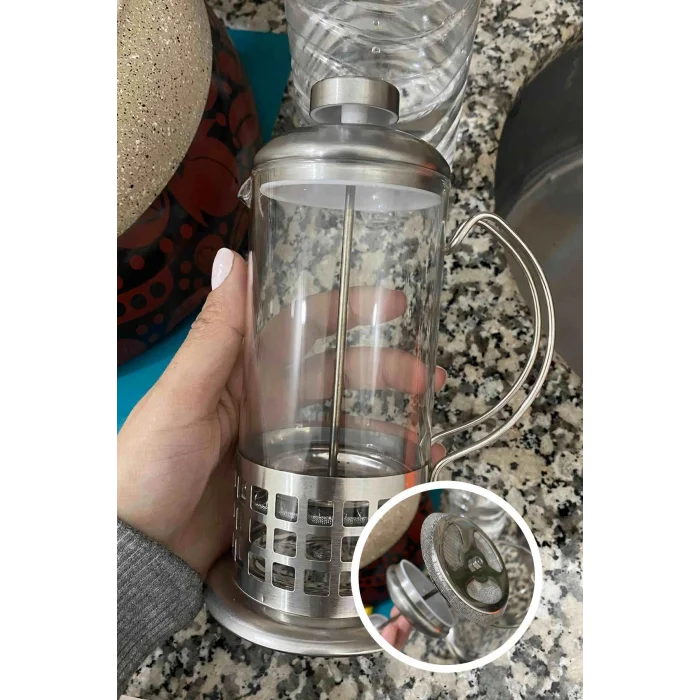 French Press - Filtre Kahve Ve Bitki Çayı Demliği 350 ml