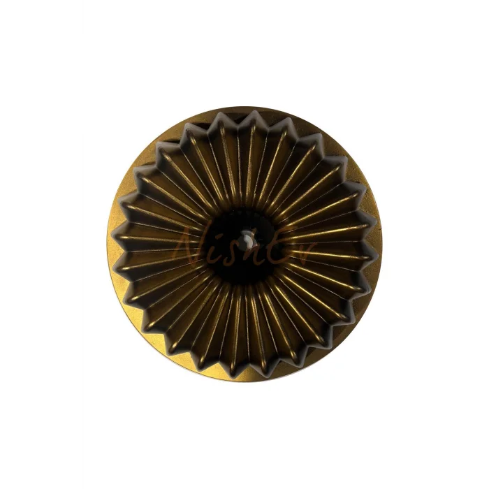 Hanımeli Döküm Kek Turta Kalıbı Gold Renk 26cm