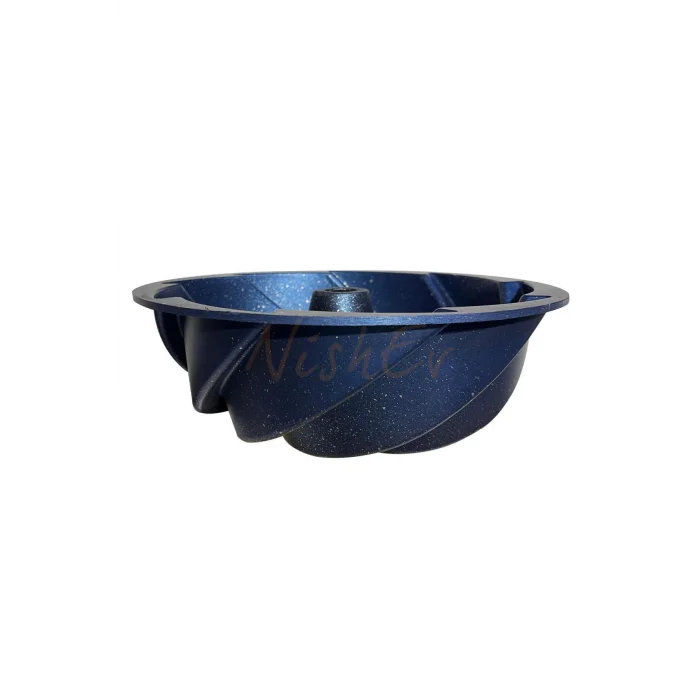 Hanımeli Premium Döküm Kek Turta Kalıbı Mavi 26 cm