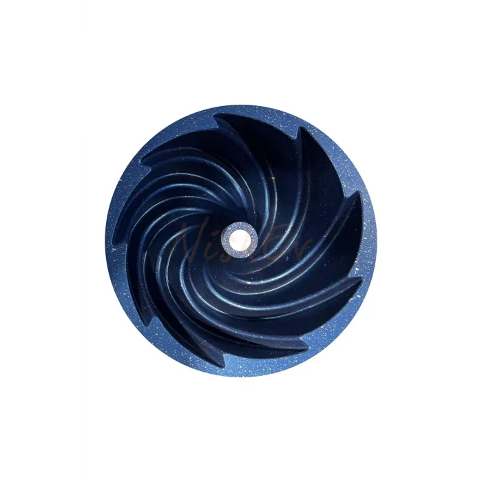 Hanımeli Premium Döküm Kek Turta Kalıbı Mavi 26 cm