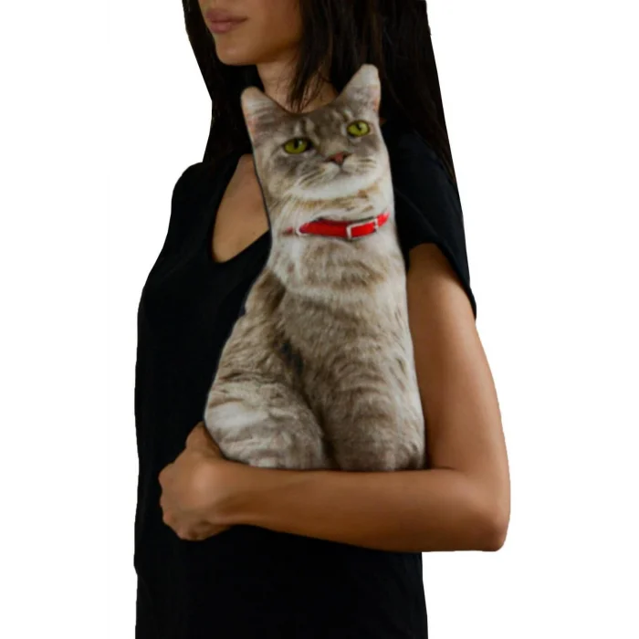 3d Dijital Baskılı Dekoratif Kedi Yastık