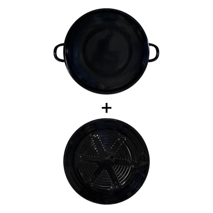 Hanımeli Premium Emaye Kavurma Tava – 28 cm Közmatik