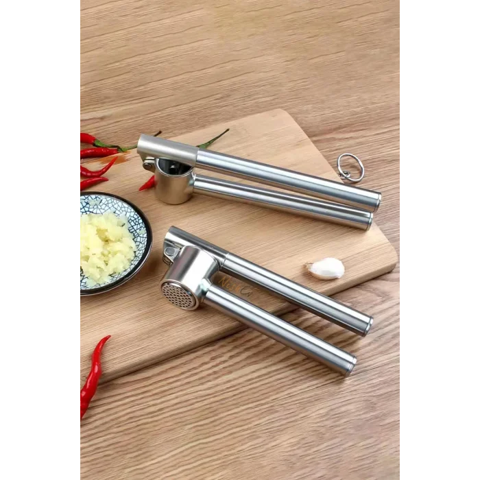 Koncis Premium Paslanmaz Çelik Sarımsak Ezici – Hızlı & Hijyenik Mutfak Aleti