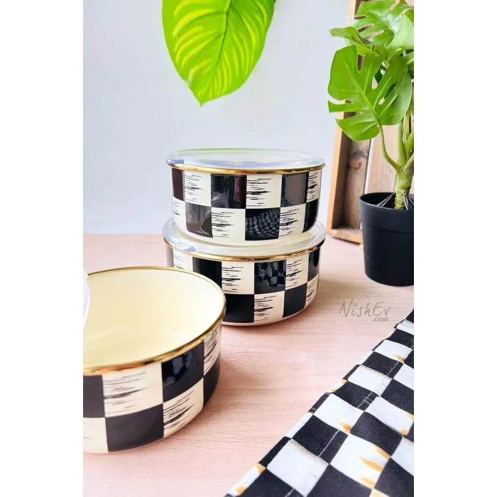 İtalyan Dama Vakumlu Saklama Kabı Seti – 3 Boyutlu Lüks