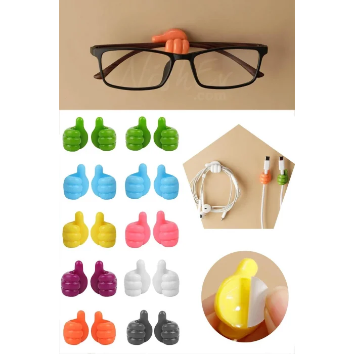 Premium 5li El Hareketli Parlak Kablo Tutucu – Yüksek Performanslı & Şık Tasarım