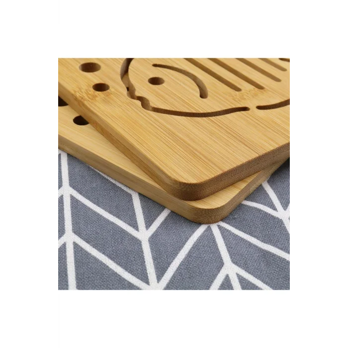 Prestijli Bambu Balık Desenli 2li Kare Nihale Seti