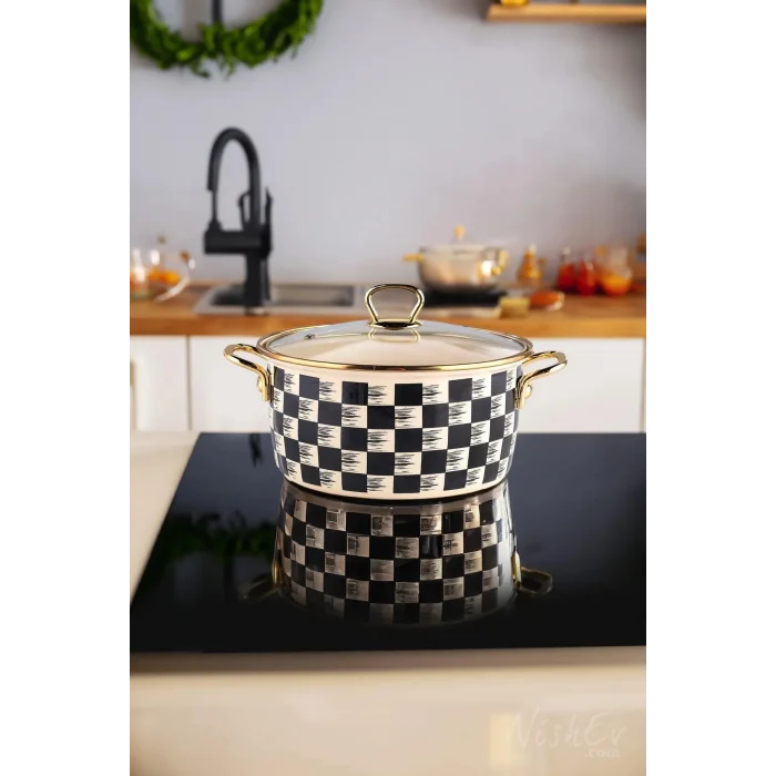 Milano Dama Kızartma Tenceresi Siyah 22 cm 4,5 lt