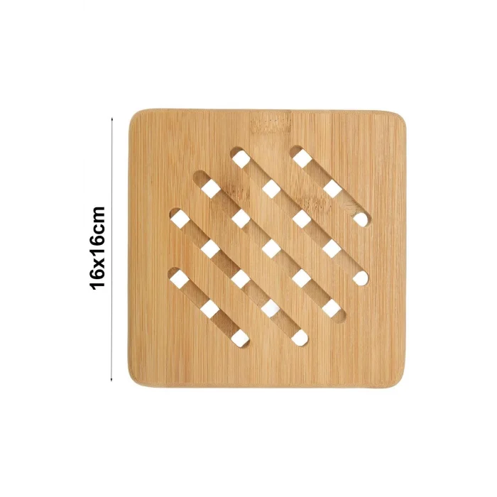 Lüks Bambu Yatay Desenli Kare Nihale Seti – 2li