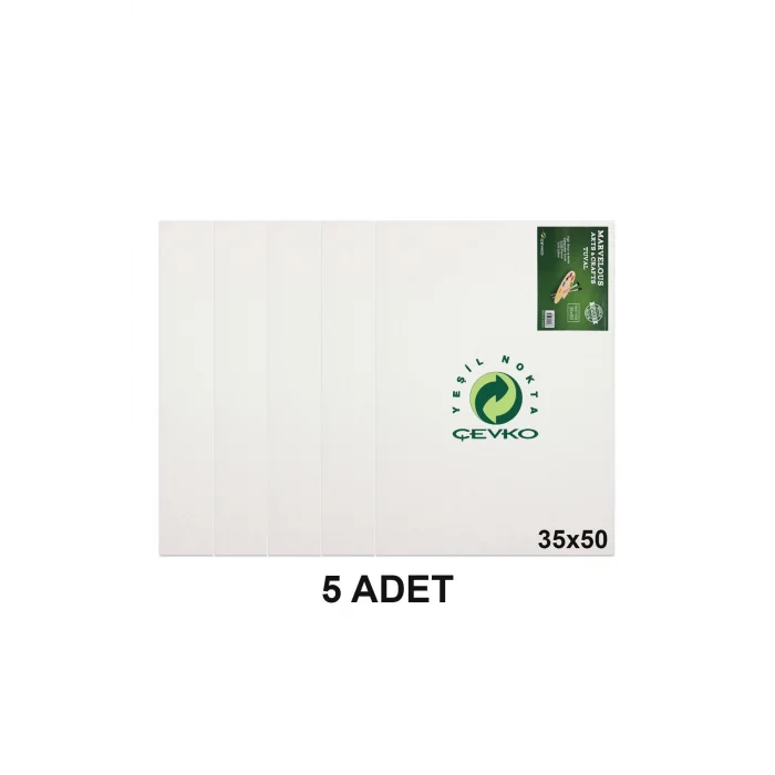 Premium 5 -Adet Sanatsal Tuval Seti – Arkadan Zımbalı 35x50 cm