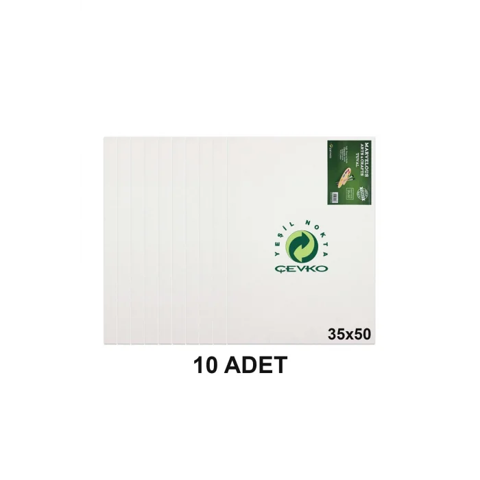 Premium 10 -adet Sanatsal Zımbalı Tuval Seti – 35x50 cm