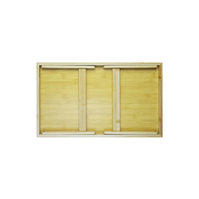 Lüks Çerçeveli Bambu Katlanır Yatak Tepsisi – Portatif Konfor