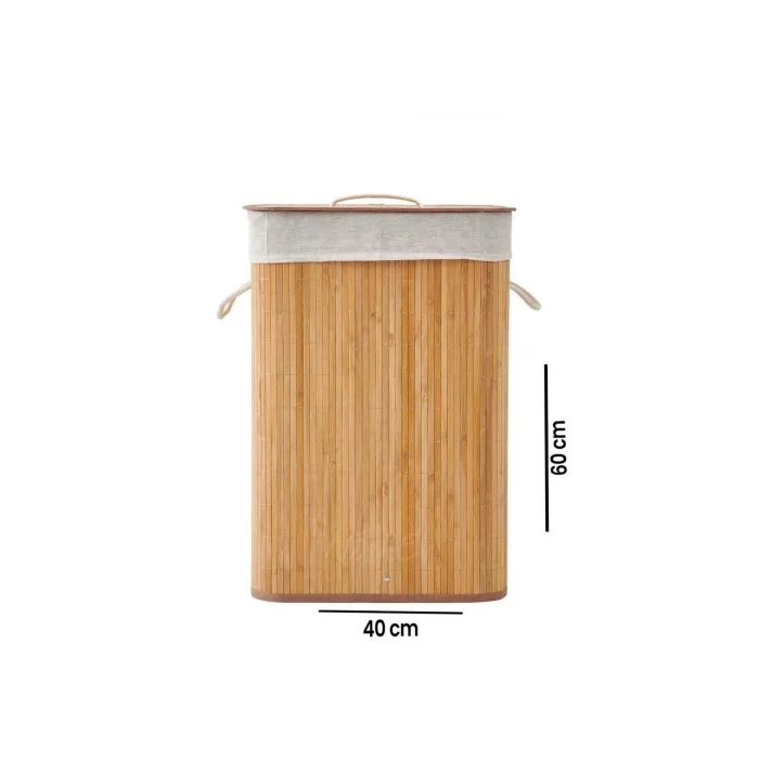 Premium Bambu Çok Amaçlı Düzenleyici Sepet (40x60 cm)