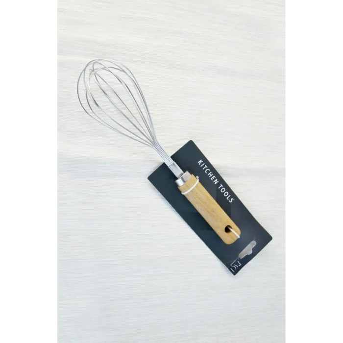 Bambu Saplı Metal Whisk – Şıklık ve Sağlıkta Zirve