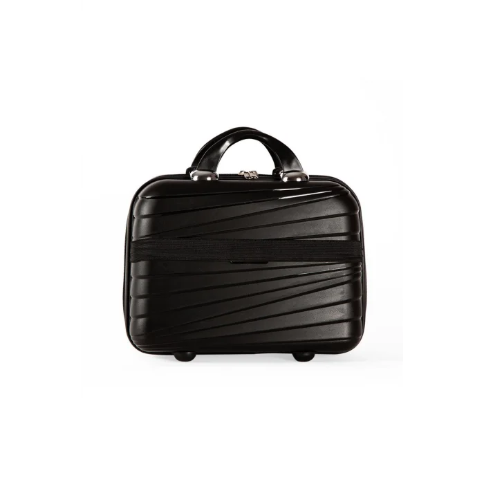 Lüks Siyah Makyaj Çantası – Darbelere Karşı Yüksek Koruma Yerli Üretim