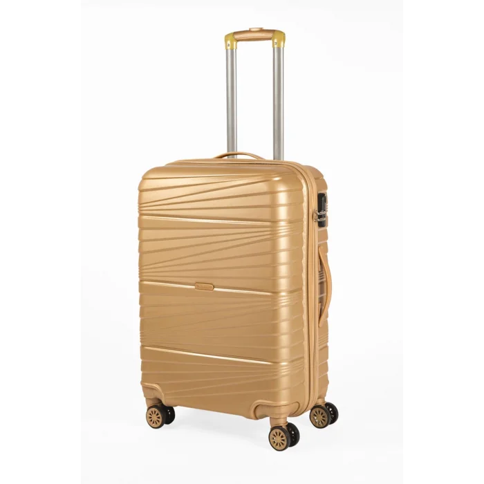 3’lü Valiz Bavul Seti Gold – Darbelere Karşı Yüksek Koruma