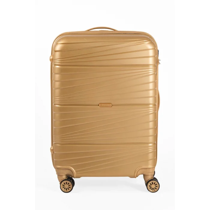 3’lü Valiz Bavul Seti Gold – Darbelere Karşı Yüksek Koruma