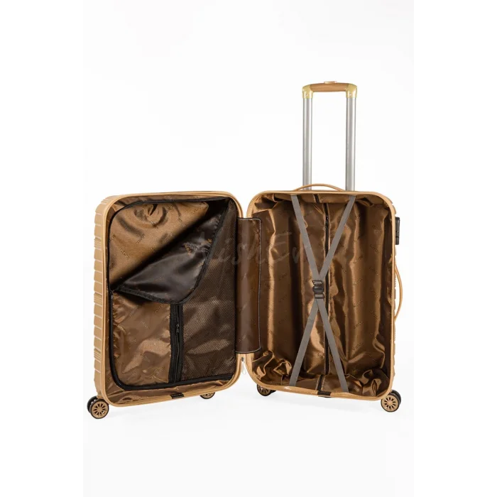 3’lü Valiz Bavul Seti Gold – Darbelere Karşı Yüksek Koruma