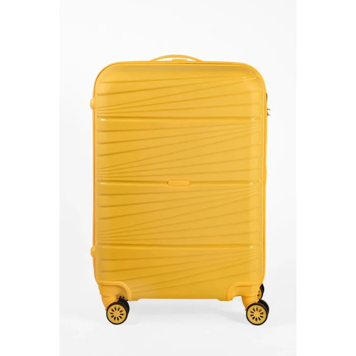 3’lü Valiz Bavul Seti Sarı – Darbelere Karşı Yüksek Koruma