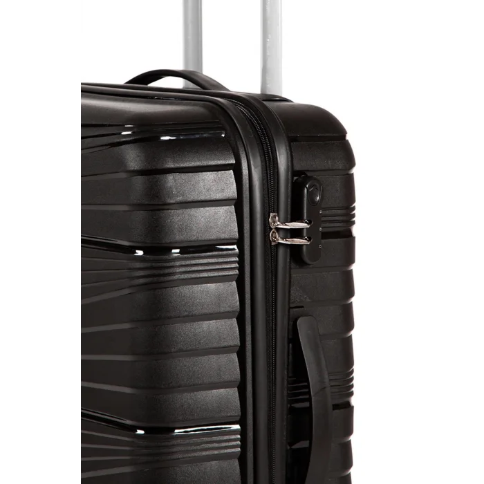 3’lü Valiz Bavul Seti Siyah – Darbelere Karşı Yüksek Koruma