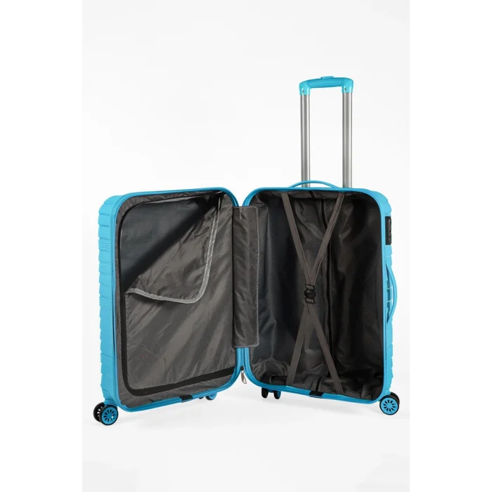 3’lü Valiz Bavul Seti Mavi – Darbelere Karşı Yüksek Koruma