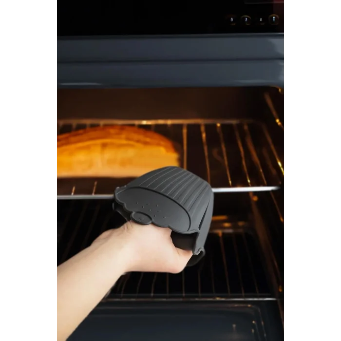 Premium 250°C Silikon Fırın Eldiveni – 10x10 cm – Gelişmiş Isı Yalıtımı