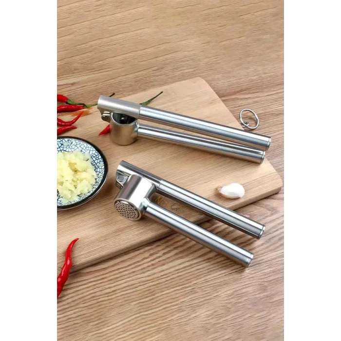 Koncis Premium Paslanmaz Çelik Sarımsak Ezici – Lüks ve Hızlı Mutfağın Yeni Standartı