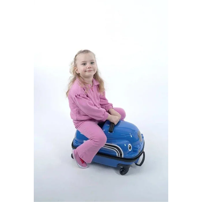 Nishev Premium 360° ABS Çocuk Valizi – Mavi