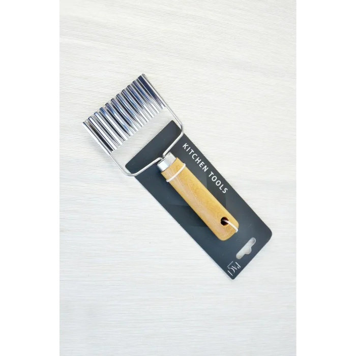 Bambu Saplı Metal Patates Doğrayıcı Dilim Dilim