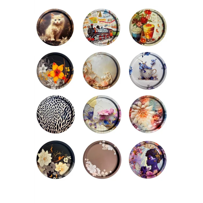 Prestige 35 cm Luxe Metal Round Tray