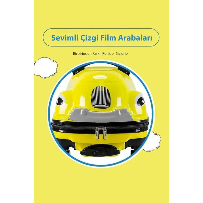 Premium Renkli Çocuk Valizi – ABS Sürdürülebilir Tasarım