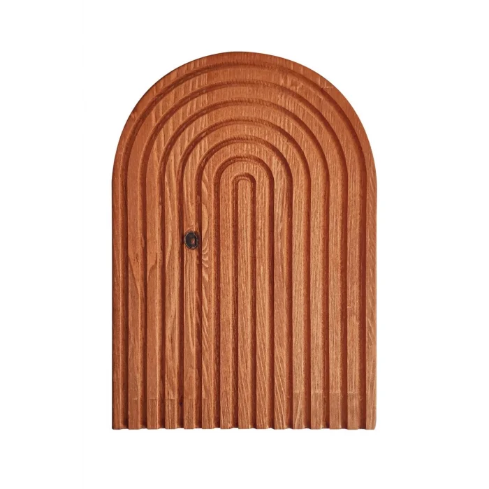 Premium Gökkuşağı Sunum Tahtası – Koyu Kahve 30x18 cm