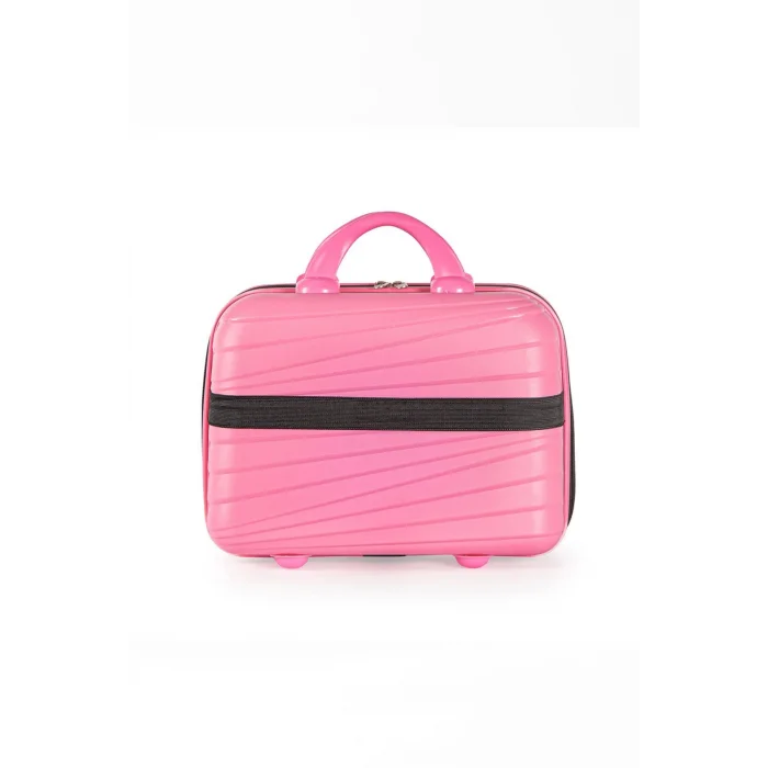 Lüks Koruma Pembe Makyaj Çantası – Darbelere Karşı Yerli Üretim