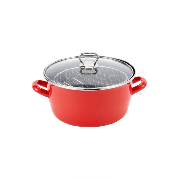 Prestij Emaye Kızartma Tencere 26 cm – 4,5 Lt – Şıklığın ve Performansın Buluşması