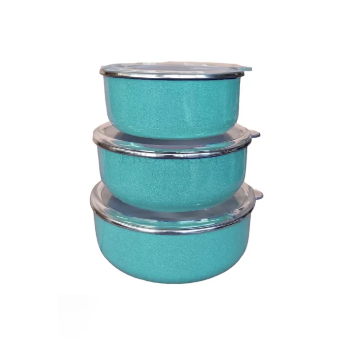 İtalyadan Şıklık: Zarif Emaye Saklama Seti 14/16/18 cm