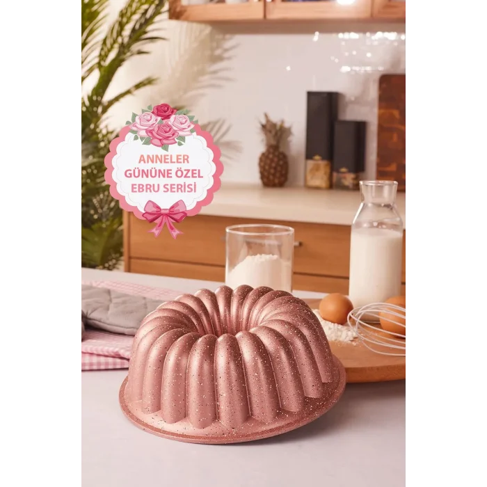 İtalyan tasarım 26 Cm Döküm Kek Turta Kalıbı / Anneler Gününe Özel