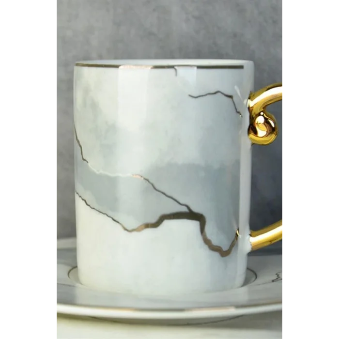 Lüks Porselen Kahve Fincanı Seti – 6 Kişilik