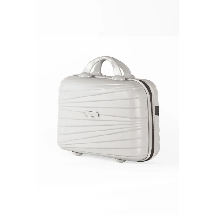 Prestij Gri Makyaj Çantası – Darbelere Karşı Yüksek Dayanıklılık