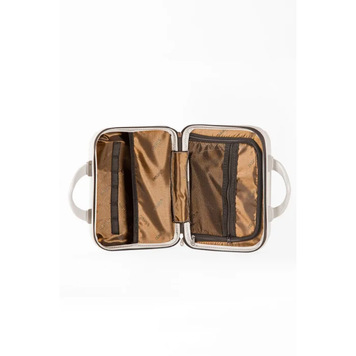 Prestij Gri Makyaj Çantası – Darbelere Karşı Yüksek Dayanıklılık