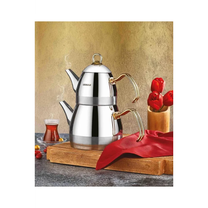 Ortaboy Roma Gold Line Premium Çaydanlık