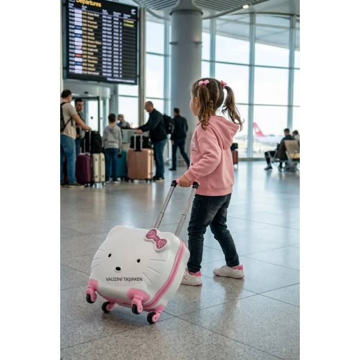 ABS Kitty Lüks Çocuk Kabin Valizi