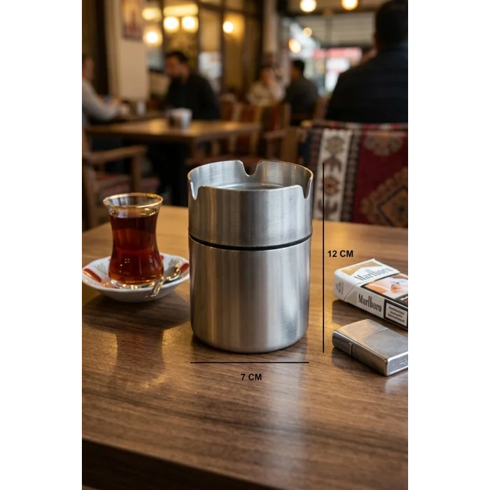 Lüks T-May Paslanmaz Çelik Küllük – Kokusuz Şıklık