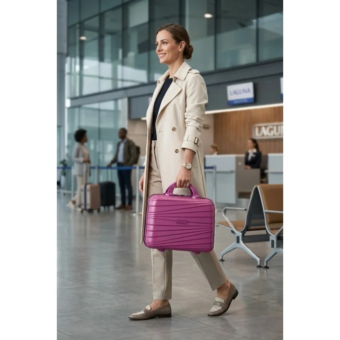 Lüks Mor Makyaj Çantası – Darbelere Karşı Yüksek Koruma, Yerli Üretim