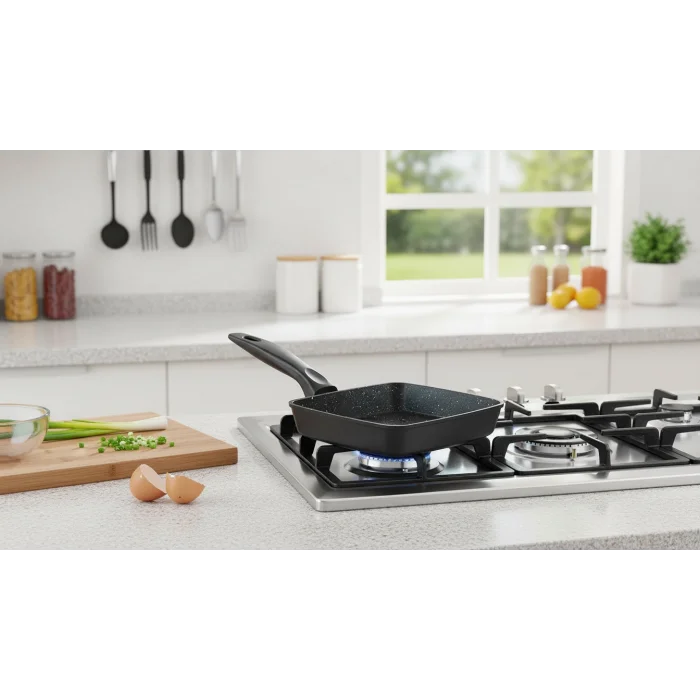 Döküm Kare Mini Sos Tavası 12 cm