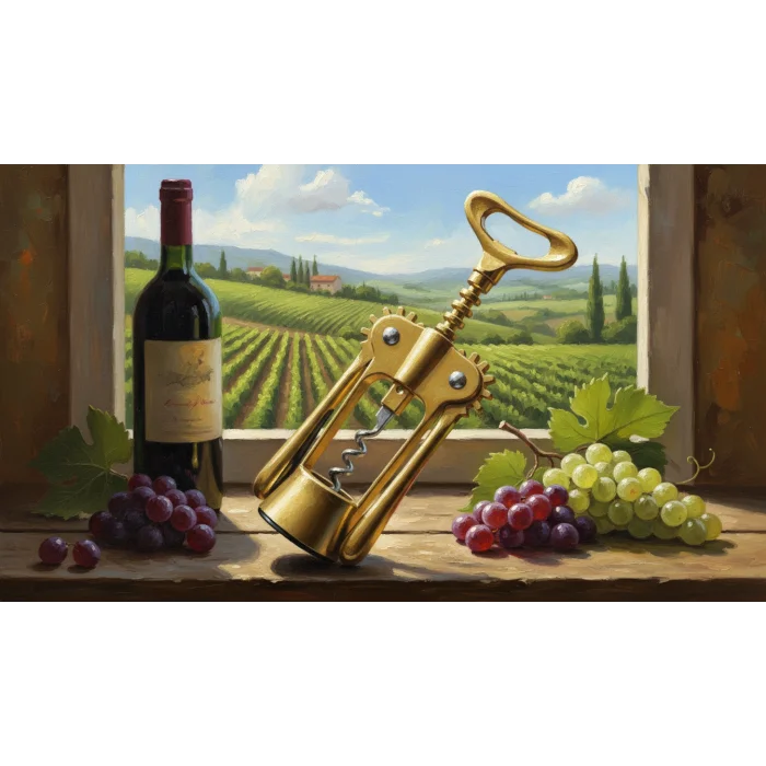 Sarı Professional Krom Tirbuşon Metal-Döküm-otel -restaurant-cafe