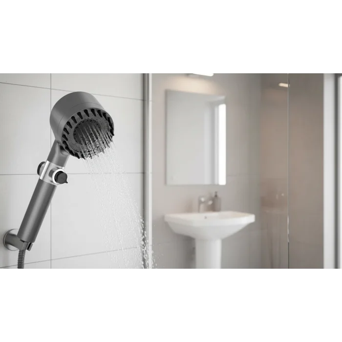Lux 3 Fonksiyonlu Banyo Duş Başlığı Filtreli Kireç Önleyici Turbo Yüksek Basınçlı M
