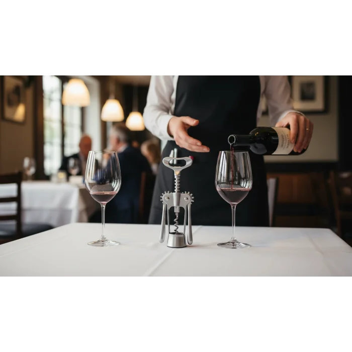 Çelik Professional Krom Tirbuşon Metal-Döküm-otel -restaurant-cafe