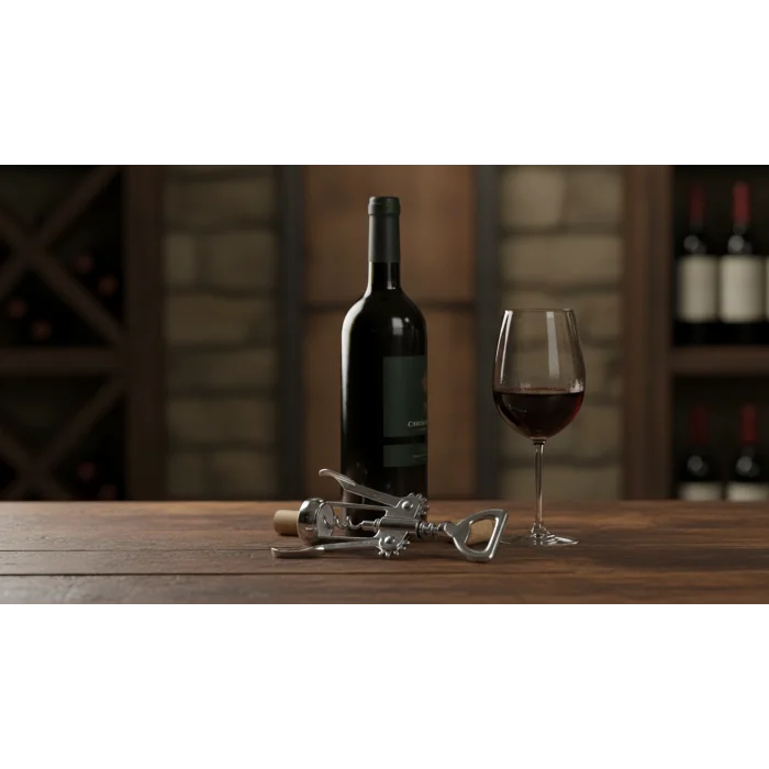 Çelik Professional Krom Tirbuşon Metal-Döküm-otel -restaurant-cafe